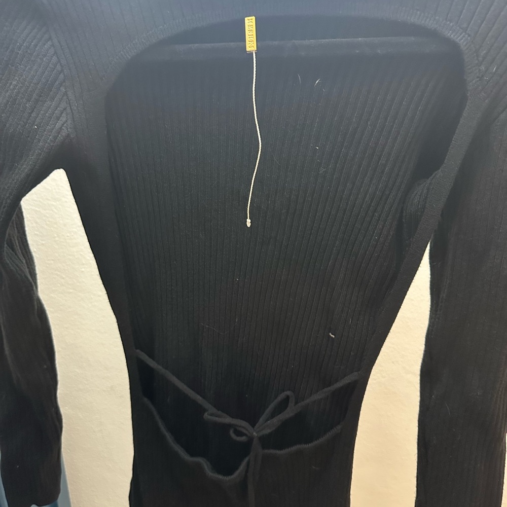 Meshki Black Knit Dress